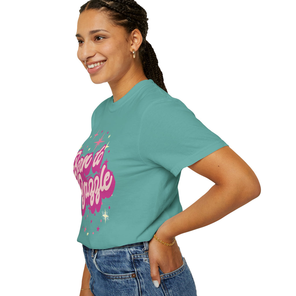 Born to Dazzle Unisex Garment-Dyed T-shirt, Graphic Tee, Vintage Style Shirt, Unique Gift, Fun Casual Wear